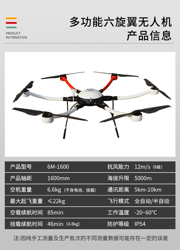 巡检无人机 6M-1600型(图2)